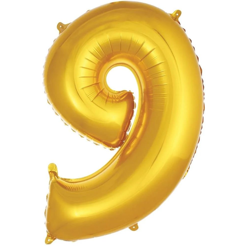 Folyo Balon Gold 9 40 İnç 100 Cm